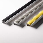 Seuil d'escalier avec simple caoutchouc power grip longueur: 100 cm autocollant jaune