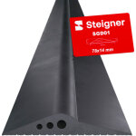 Seuil de porte garage en epdm, 1, 5 m, 14 mm x 78 mm, sgd01 - steigner