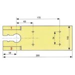 Plaque de recouvrement standard 285x105 mm sevax acier inox poli - sn313924