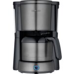 Severin 9343 cafeti�re acier, noir nombre de tasse=8 minuteur, avec fonction caf� filtre