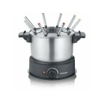 Fondue electrique severin fo2473 - capacit� 1, 4l - jusqu'a 8 personnes - thermostat r�glables - 1500w ...