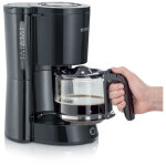 Severin - ka4815 cafetiere filtre type - noir - 1000 w - 1, 4 l - jusqu'a 10 tasses