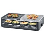 Severin - raclette grill pierre 1300w 8 pers revetement ceramique 2366