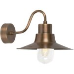 Sheldon - applique murale ext�rieure � 1 lumi�re fisherman dome laiton ip44, e27 - elstead