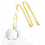 Shining house - 1 pice lentille monocle loupe, collier de lentille optique, chane de loupe suspendue, ...