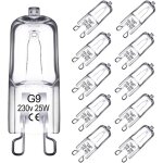 Shining house - 10 pack ampoule halogene g9, ampoule g9 25w 230v, intensit� variable, lampehalogene g9, ...