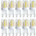 Shining house - lot de 10 projecteur led, ampoule led g9, 5 w blanc chaud blanc froid, ampoules led � ...