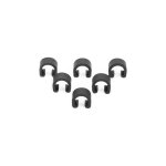 100 pices cyclisme vtt vlo cble c - clips boucles de logement gaine guide de guidage frein drailleur ...