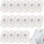 Shining house - 16 pcs mini roulettes pivotantes auto - adhésives en plastique petite roulette con bille ... Shining house - 16 pcs mini roulettes pivotantes auto - adhésives en plastique petite roulette con bille ...