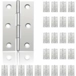 Shining house - 24pcs petit charnières pour portes, charnière inox, diy charnières de portes pour porte ... Shining house - 24pcs petit charnières pour portes, charnière inox, diy charnières de portes pour porte ...