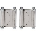Shining house - 2pcs charnires  ressort double action en acier inox charnires de porte de saloon gond ...