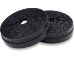 Shining house - 2x filtre hotte aspirante, �175 mm filtre � charbon actif extracteur de cuisine recyclage ...