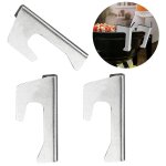 Lot de 3 entretoises universelles en acier inoxydable pour barbecue - shining house