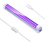 Shining house - 395nm 10w tube led lumi�re noire, 48leds barre de lumi�res uv, lumi�re dj disco, black ...