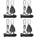 Shining house - 4 pi�ces corde � cliquet avec crochets r�glable 1 / 8 pouces rope ratchet cordes � cliquet ...