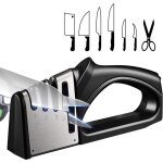 Shining house - aiguiseur couteaux professionnel, aiguiseur couteaux 4 en 1, aff�teurs manuels knife ...