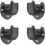 Shining house - black edition lot de 4 supports de tringle de placard en acier inoxydable en forme de ... Shining house - black edition lot de 4 supports de tringle de placard en acier inoxydable en forme de ...