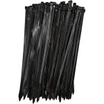 Shining house - collier de serrage rutilisable plastique, 250 mm x 7, 6 mm, attache cble rutilisables, ...
