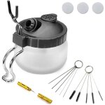 Shining house - kit de nettoyage pour a�rographe avec brosses de nettoyage, reamer, pot de nettoyage ...