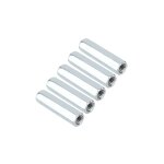 Shining house - m6 connecteur de tige filete, 5 pcs m6 40 crou de tige longue manchon hexagonal crou ...