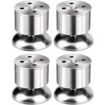 Shining house - pieds de meubles lot de 4 pieds de meubles r�glables en acier inoxydable (50 x 60 mm ...