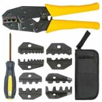 Shining house - pince � sertir 5 en 1, pince �lectricien, pince � cliquet - pince � becs, pince de sertissage, ...