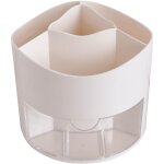 Shining house - pot  crayons rotatif 4 compartiments porte - stylo organisateur de bureau rangement ...