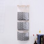 Shining house - sac de rangement suspendu avec 3 poches, �tag�re mural en tissu panier pochette de rangement ...