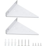 Support d'étagère, 2 pièces support flottant mural robuste en fer invisible triangle pour étagères dans ... Support d'étagère, 2 pièces support flottant mural robuste en fer invisible triangle pour étagères dans ...