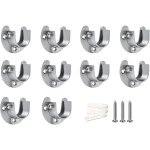 Shining house - support de tringle pour rideau supports de tube de penderie acier inoxydable en forme ...