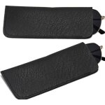 Shining house - tui � lunettes souple en cuir pu noir, sac � lunettes de lecture 2 pi�ces, petit sac ...