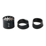 Shining house - universel 64mm ventilateur de double turbine turbonator d'admission d'air de voiture ...