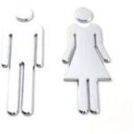 Shining house2 pi�ces signe wc, hommes et femmes signs plaque de porte, panneaux de toilette pour hommes ...