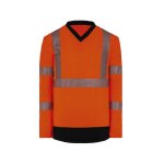 T shirt hv helium manches longues orange t. l