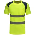 T - shirt de s�curit� avec polo haute visibilit� d'avertissement (jaune, l)