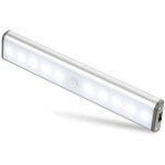 Shmshng - lampes 10 led, sans fil, rechargeable par usb, aimant�, d�tecteur de mouvement, portable. lumi�re ...