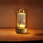 Shmshng - lampe de chevet rechargeable avec t�l�commande rvb, style japonais, ambientec touch, 2600 mah, ...