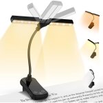 Shmshng - liseuse lampe de lecture pour lire au lit - mini lampe tactile lecture � double t�te 14 leds ...