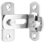 Shmshng - loquets et verrous (2 pack) 90 degrs flip serrure de porte angle droit courb boucle de porte ...