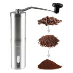 Moulin  caf manuel (rglable) coffee grinder en acier inoxydable moulin manuel caf broyeur en cramique ...