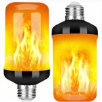 Shmshng - paquet de 2 ampoule led e27  effet de flamme - 5 w