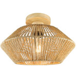 Shmshng - rotin osier semi encastr� led plafond abat - jour d�coratif abat - jour pour cuisine chambre ...