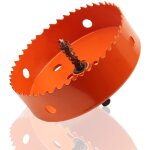 Scie cloche bimtallique hss en acier rapide 100mm pour mtal, aluminium, acier inoxydable, bois, pvc, ...