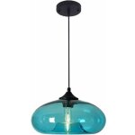 Suspension industrielle vintage ronde en verre color�, lampe suspendue au plafond retro loft bar e27, ...