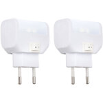 Lot de 2 appliques murales led veilleuse chambre d'enfant lampes de prise de jour