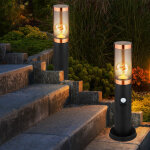 Lampadaire lampadaire clairage extrieur cuivre fum extrieur avec dtecteur de mouvement lampadaire ...
