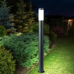 Lampadaire d'ext�rieur anthracite �clairage d'all�e de jardin lampe de terrasse dans un ensemble comprenant ...