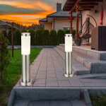 Lampadaire d'extrieur, lampadaire de jardin, lampadaire de patio, borne lumineuse en acier inoxydable, ...