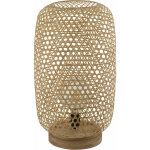 Lampadaire en rotin lampadaire en bambou lampe nature, dimmable t�l�commande changement de couleur, 1x ...