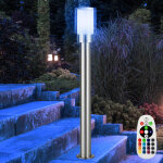 Lampes de jardin extrieur lampe d'extrieur argente lampadaire clairage de chemin, tlcommande dimmable, ...